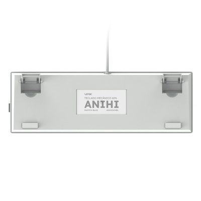 Teclado Mecânico 60% Vinik Anihi White - SWITCH Blue - LED Rainbow - Anihiwhbl