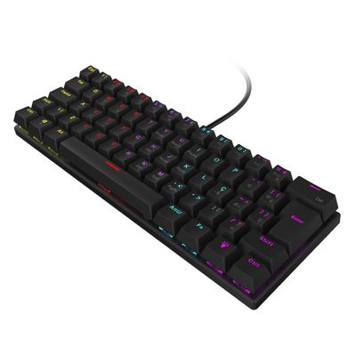 Teclado Mecânico 60% Vinik Anihi BLACK - SWITCH Blue - LED Rainbow - Anihibkbl