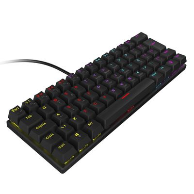 Teclado Mecânico 60% Vinik Anihi BLACK - SWITCH Blue - LED Rainbow - Anihibkbl