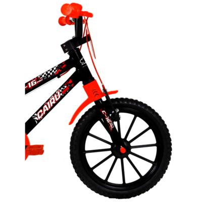 Bicicleta ARO16 Cairu C-16 PRO MTB ABS MASC - 311503 PRETO/VERMELHO