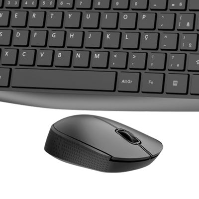 Kit Teclado e Mouse sem Fio Creative - VO203 Preto