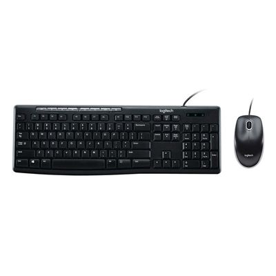 Kit Teclado e Mouse Logitech MK200 Cinza USB - 920-002718