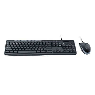 Kit Teclado e Mouse Logitech MK200 Cinza USB - 920-002718