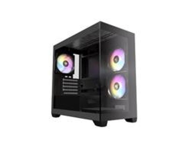 Gabinete Gamer ANTEC CX300M RGB Basic Lateral de Vidro TEMP 4MM MICRO-ATX/ITX com 3 FANS RGB 12