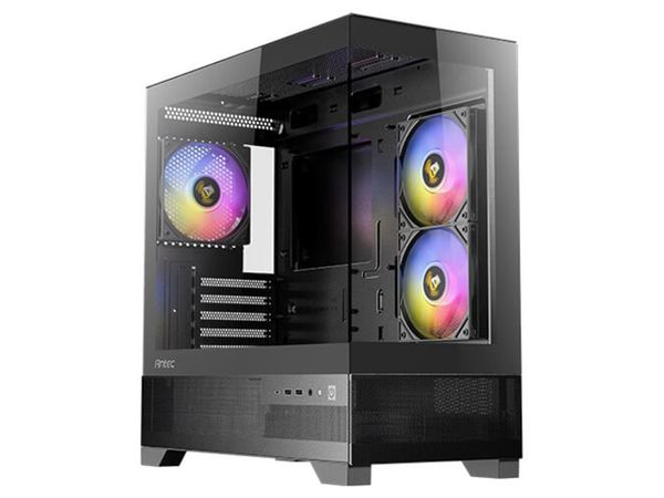 Gabinete Gamer ANTEC CX500M RGB Elite Lateral de Vidro TEMP de 4 MM MICRO-ATX/ITX 3 FANS 120MM