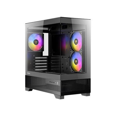 Gabinete Gamer ANTEC CX500M RGB Elite Lateral de Vidro TEMP de 4 MM MICRO-ATX/ITX 3 FANS 120MM