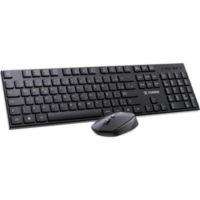Kit Mouse e Teclado Fortrek CW11 Wireless Preto