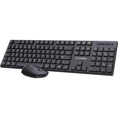 Kit Mouse e Teclado Fortrek CW11 Wireless Preto