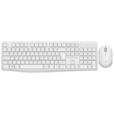 Kit Teclado e Mouse sem Fio Creative - VO204  Branco