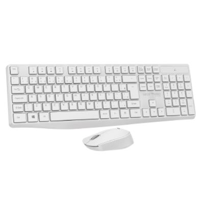 Kit Teclado e Mouse sem Fio Creative - VO204  Branco