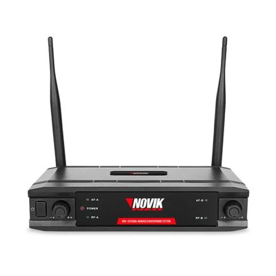 Microfone UHF Dupla Frequencia Fixa Transmissao Digital