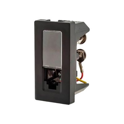 Tomada Telefone RJ11 4 Fios 1M Preta 615010PT