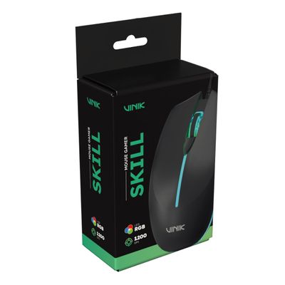 Mouse Gamer Vinik SKILL 1200DPI RGB - MGSKRGB