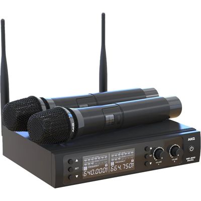 Microfone sem Fio Profissional A.K.G. WP300 com 2 Bastoes Dual
