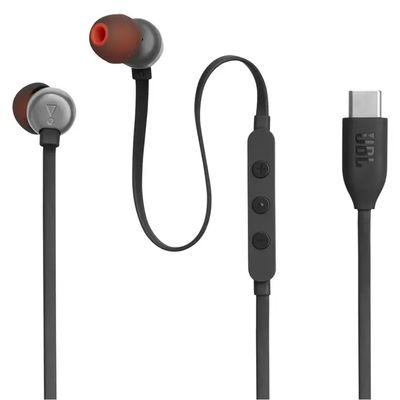 Fone de Ouvido JBL T310 com Fio USB-C - 28913773  Preto