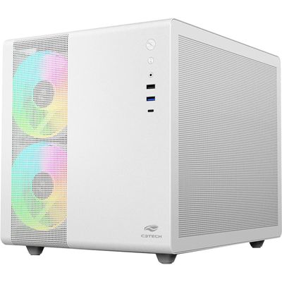 Gabinete Gamer C3TECH Aquarius MT-G710 sem FANS Branco