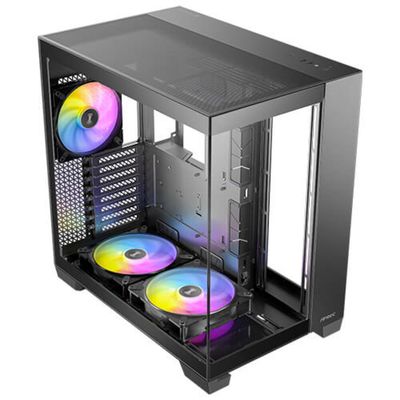 Gabinete Gamer ANTEC C8 ARGB Lateral Vidro Temperado MICRO-ATX/ATX/MINI-ITX/E-ATX 3 FANS 120MM AR