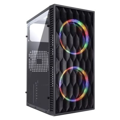 Gabinete Gamer Vinik Wave Preto Lateral Acrilico - GGWACBK