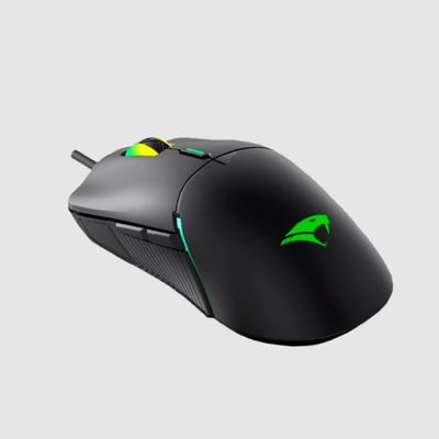 Mouse Gamer Viper PRO 7200 DPI Naja C/FIO - 411  PRETO/VERDE  Bivolt