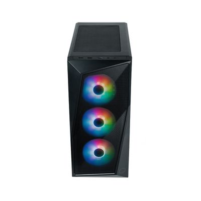 Gabinete Cooler Master CMP 520 Lateral de Vidro - 3 FANS LED ARGB- Preto - CP520-KGNN-S00