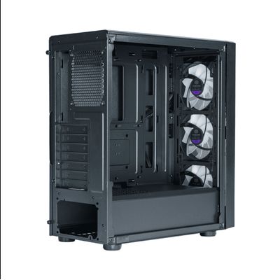 Gabinete Cooler Master CMP 520 Lateral de Vidro - 3 FANS LED ARGB- Preto - CP520-KGNN-S00