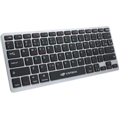 Teclado C3TECH K-BT50BK Bluetooth Recarregável