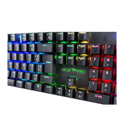 Teclado Gamer Viper PRO Mecanico Blue SWITCH Mamba - 409  Azul  Bivolt