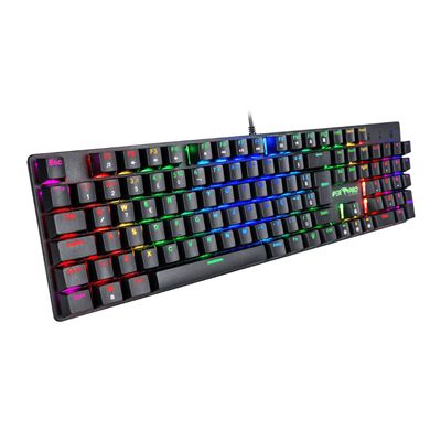 Teclado Gamer Viper PRO Mecanico RED SWITCH Mamba - 416  PRETO/VERMELHO  Bivolt