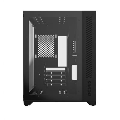 Gabinete Gamer Forcefield BLACK Vulcan - Frontal e Lateral em Vidro - PCYES - GFFBVP