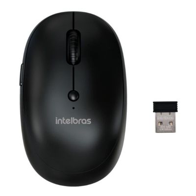 Mouse Intelbras sem Fio MSI100 - 4290008   Preto   Bivolt