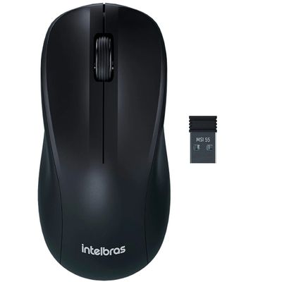 Mouse Intelbras MSI55 sem Fio  - 4290023 Preto