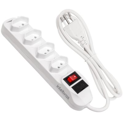 Protetor Eletronico Intelbras 4 Tomadas Branco EPE1004