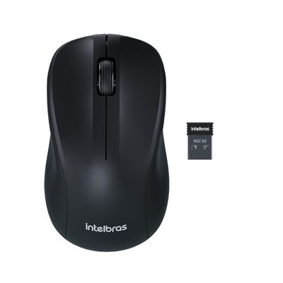 Teclado e Mouse Intelbras CSI50 - sem Fio Preto