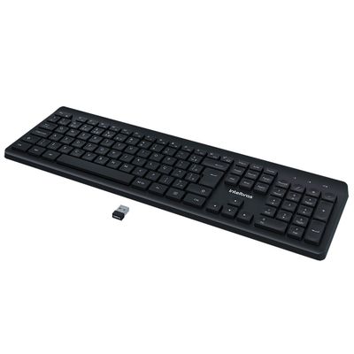 Teclado e Mouse Intelbras CSI50 - sem Fio Preto