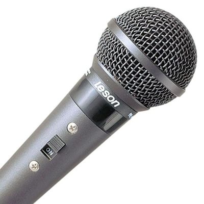 Microfone Vocal Leson SM58 P4BK Profissional Preto Fosco