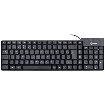 Teclado Compacto USB Dynamic ABNT2 1.8M Preto - DT150