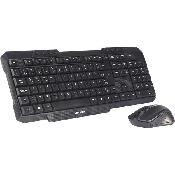 Kit Teclado & Mouse C3TECH Wireless USB - K-W10BK