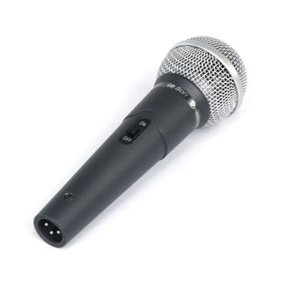 Microfone de Mao Dinamico LS58 Cinza Chumbo Leson
