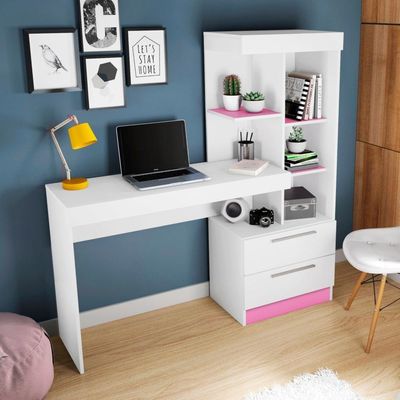 Mesa Office Flex Branco New Branco