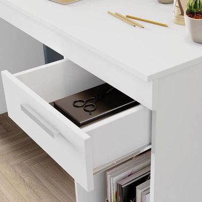 Mesa De Escritório Office 1 Gaveta Nt2070 Branco