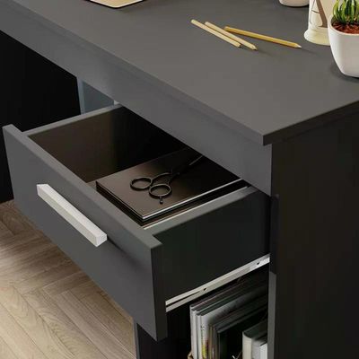 Mesa De Escritório Office 1 Gaveta Nt2070 Preto