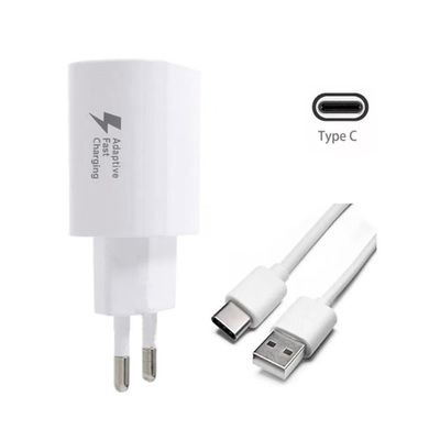 Carregador Samsung Ultra Rapido Galaxy A12 A20 A30 A50 com Cabo Type-C