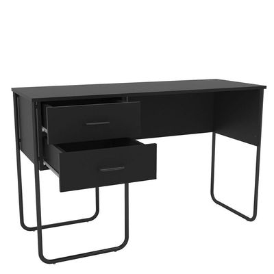 Mesa Para Computador Notebook 120Cm 2 Gavetas Foster Preto