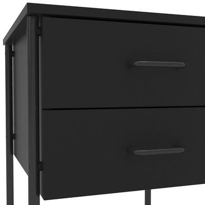 Mesa Para Computador Notebook 120Cm 2 Gavetas Foster Preto