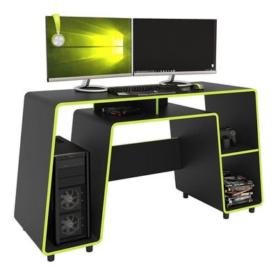 Mesa P/ Computador Notebook London Preto/Verde Neon