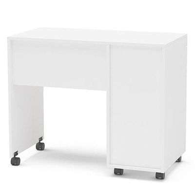 Mesa P/ Computador Notebook 3 Gavetas 90Cm Osaka Branco