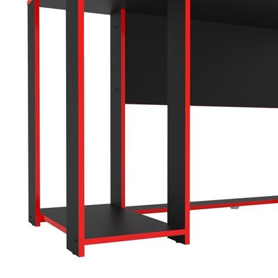 Mesa P/ Computador Notebook Singapura Preto/Vermelho