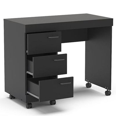 Mesa P/ Computador Notebook 3 Gavetas 90Cm Osaka Preto