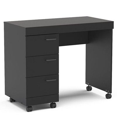 Mesa P/ Computador Notebook 3 Gavetas 90Cm Osaka Preto