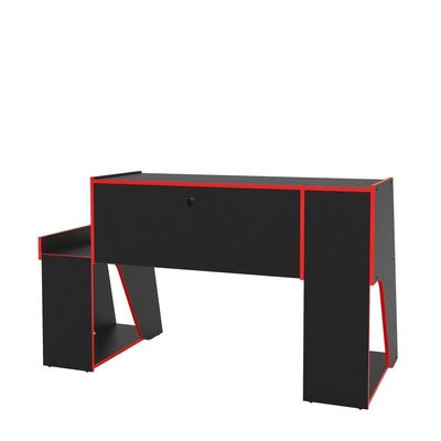 Mesa Para Computador Notebook Gamer Kyoto Preto/Vermelho